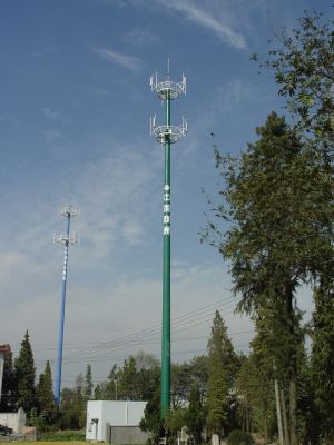 円形/多角形テレコミュニケーションモノポール